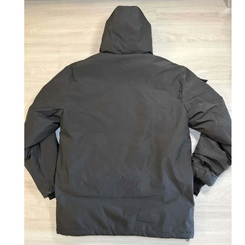 DASCRAMB Insulated Hooded Jacket Mens XL Black Utility Parka Winter Coat